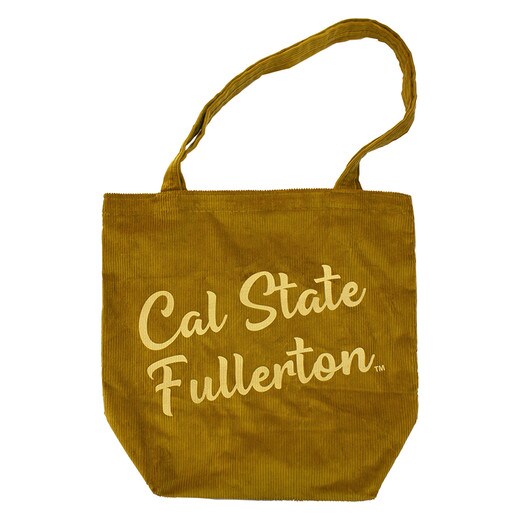 Cal State Fullerton Corduroy Tote - Brown